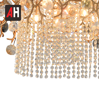 Modern lobby decorative crystal big chandeliers pendant lights
